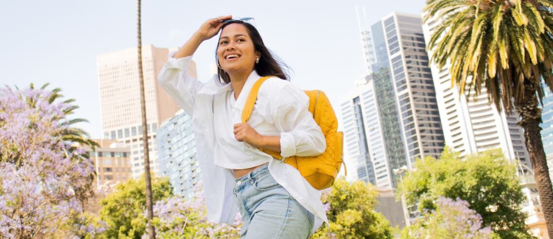 Smiling student